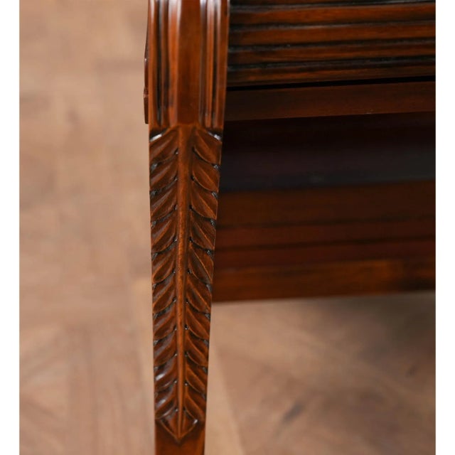 2020s 21st Century Mahogany Library Chair For Sale - Image 5 of 12