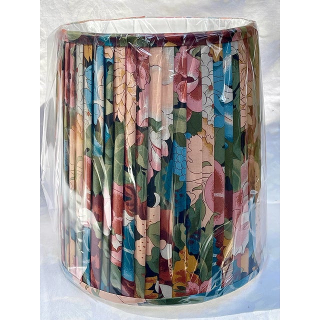 What's better than vintage 70's chintz? A custom pleated shade from said 70's chintz:)) Still wrapped in workroom...