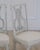 Pair of Antique French Neoclassical Painted Chairs in Antique Linen For Sale - Image 4 of 13