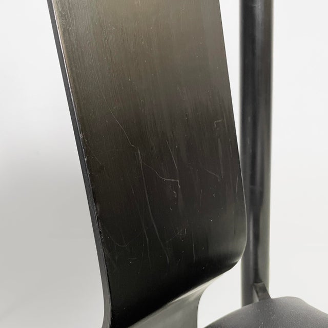 Mid-Century Modern Italian Black Lierna Chairs attributed to Achille Castiglioni for Gavina, 1960s, Set of 2 For Sale - Image 10 of 18