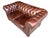 1960s English Love Seat Vintage Chesterfield Leather For Sale - Image 5 of 16