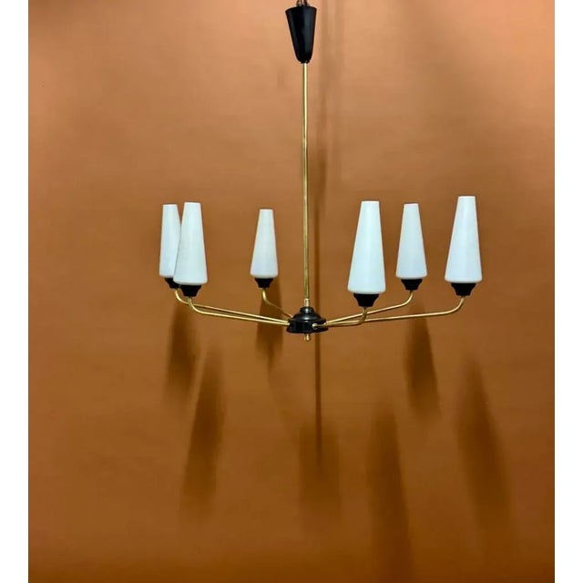 Chandelier from Maison Lunel, 1950, in Very Good conditions. Designed 1950 to 1959 I have official proof of authenticity...