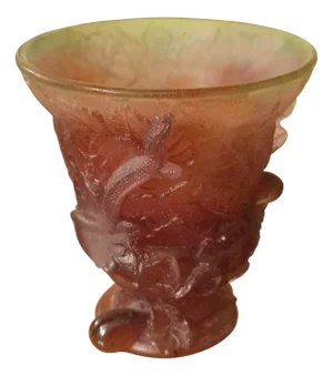 Purple Crystal Vase from Daum France