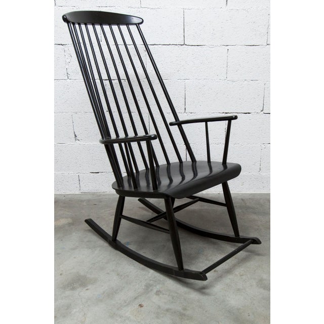 Scandinavian Rocking Chair in the style of Tapiovaara, 1960s For Sale - Image 13 of 18