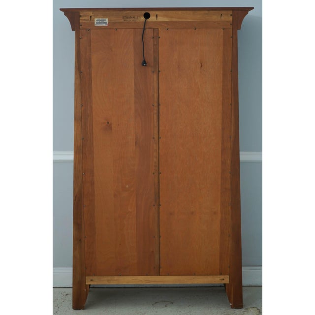 Ethan Allen American Impressions Cherry Display Cabinet For Sale - Image 14 of 15