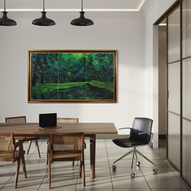 Italian Artist, Landscape, 1993, Oil on Canvas, Framed For Sale - Image 7 of 16