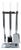 Albrizzi Style Metal Chrome and Lucite Fireplace Tools, Set, Late 20th Century For Sale