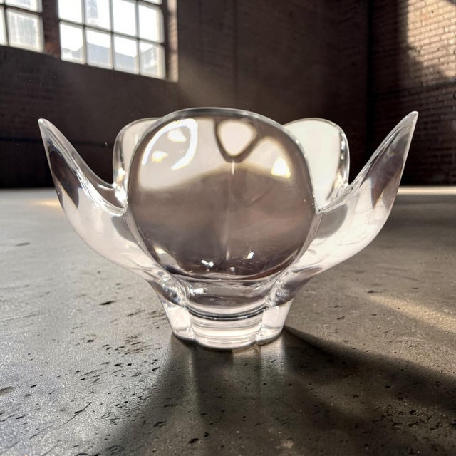 20th Century Crystal Bowl by Lars Hellsten for Orrefors, Sweden For Sale - Image 6 of 7