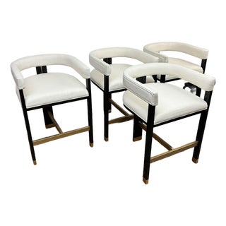 Worlds Away Cruise Counter Stools, Set of Four For Sale