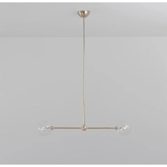 Contemporary Balance Brass Chandelier by Switching For Sale - Image 3 of 7