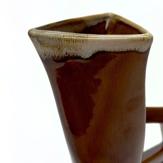 Modernist Style Artisanal Drip Glaze Pitcher by Anna Van Briggle, Signed For Sale - Image 9 of 10