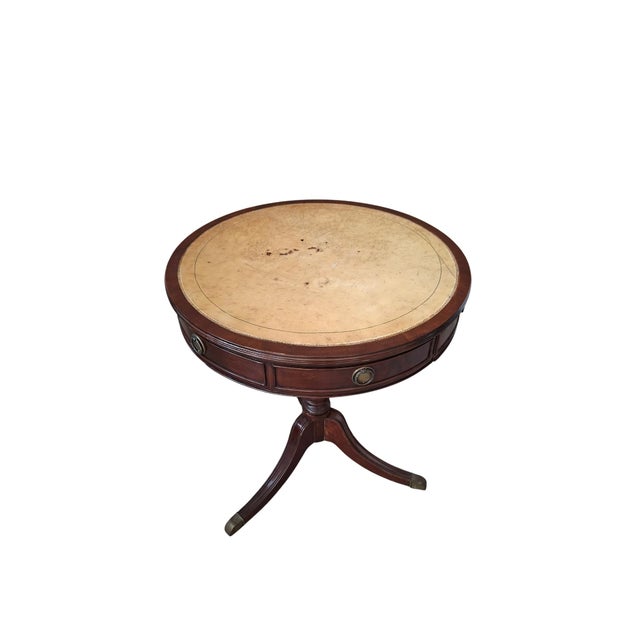 Vintage Drum Table, 1980s For Sale - Image 3 of 15