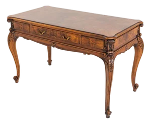 French Style Burr Walnut Centre Table, 1920s