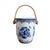 This beautiful blue and white ceramic champagne bucket is the quintessential country chic table decor! It's a modern...
