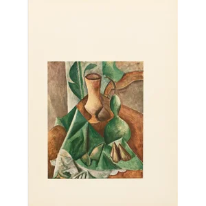 1957 After Pablo Picasso "Still Life With Gourd", Period Full-Color Print