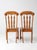 Brown Mid-Century Singer Furniture Wood Dining Chairs With Upholstered Seats Pair For Sale - Image 8 of 15