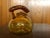 Blown glass small amber teapot that is perfectly sized for tea for two. This cute little teapot is signed illegibly and...