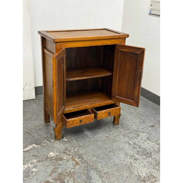 Late 19th Century Chinese Elmwood Wedding Cabinet, 19th Century For Sale - Image 5 of 11