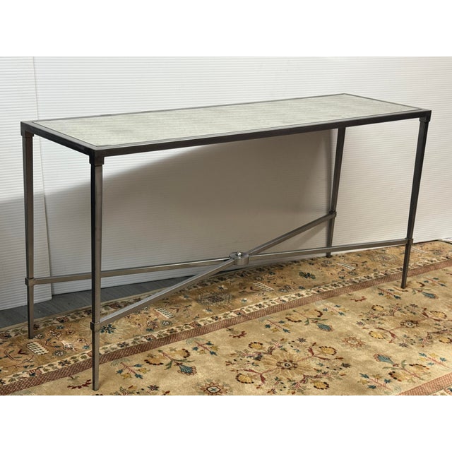 Sunrise Home Antiqued Console Table For Sale - Image 10 of 12