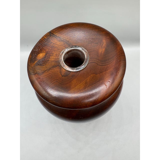 Isamu Noguchi Vintage Redwood Burl Weed Stem Vase by Lr Vansley For Sale - Image 4 of 5