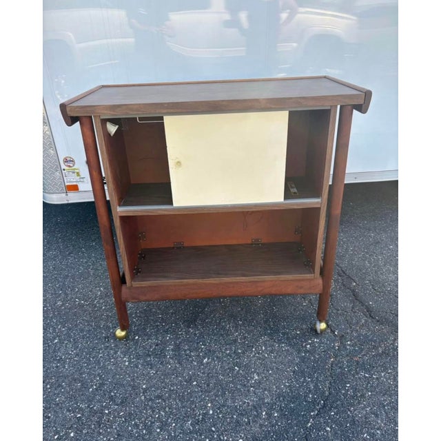 Wood 1960’s Mid Century Modern Bar For Sale - Image 7 of 10