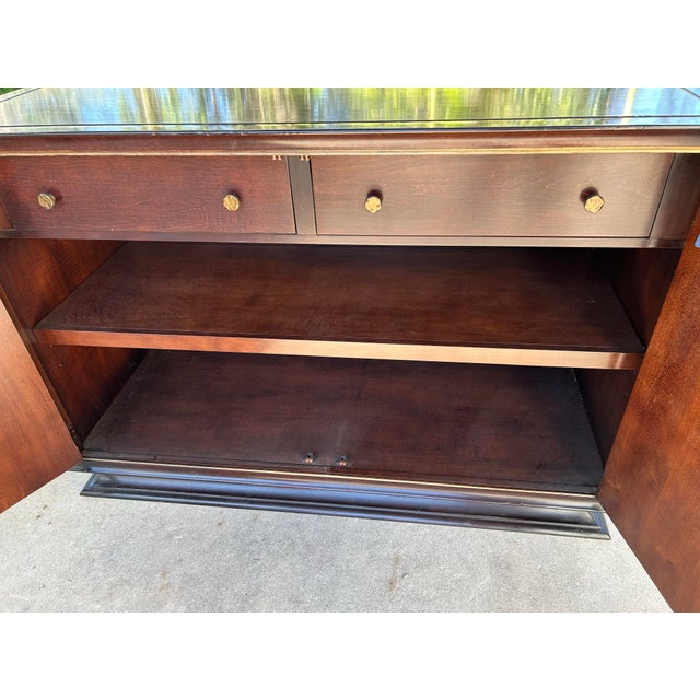 Art Deco Henredon Hollywood Regency Credenza. For Sale - Image 3 of 9