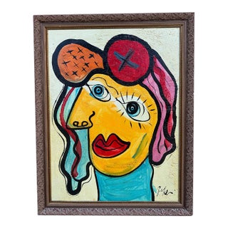 Large-Scale Abstract Portrait, Peter Keil For Sale