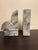Mid-Century Modern Fleur De Lis Vintage Marble Bookends - A Pair For Sale - Image 3 of 4