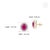 7.21ct Oval-Cut Ruby & 1.16ct Diamond Halo Stud Earrings in 18k Yellow Gold- A Pair For Sale - Image 11 of 16