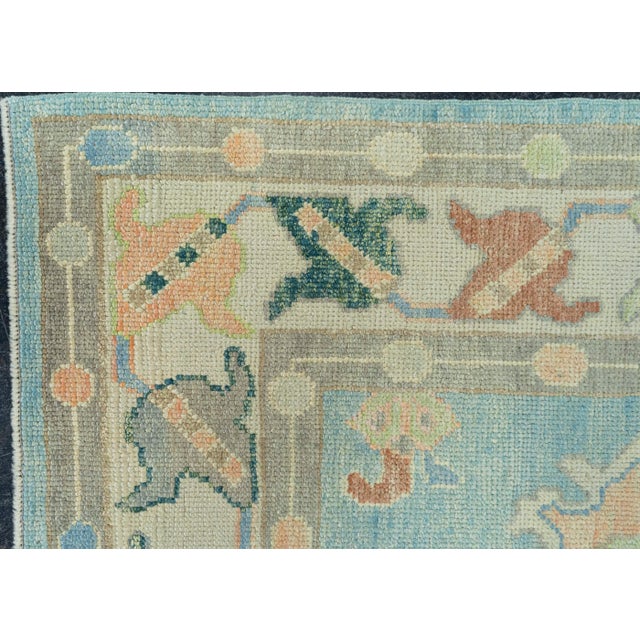 Turkish Oushak Rug 3'9" x 6' #20010 For Sale - Image 4 of 8