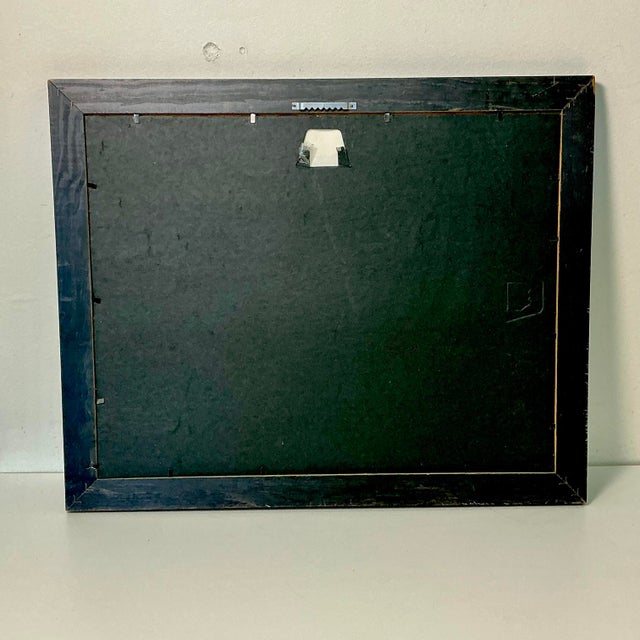 1980s Vintage Italian Coastal Venus Gondolas at Dock Framed Photography For Sale - Image 14 of 14