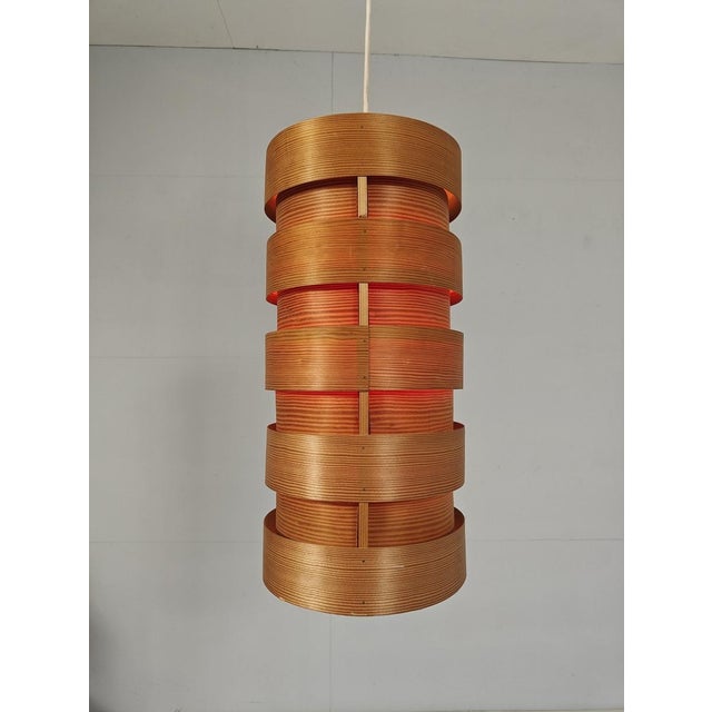 Mid-Century Modern Pine Veneer Pendant Light by Hans-Agne Jakobsson, 1960s For Sale - Image 12 of 12