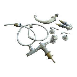 Phylrich Georgian Deck Tub Set With Hand Shower and Lever Handles - 11 Pieces For Sale
