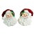 1980s Americana Boho Chic Majolica Fitz & Floyd Santa Salt & Pepper Shakers - A Pair, Christmas For Sale