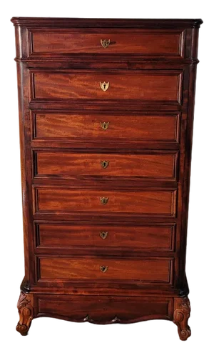 Large 19th Century Chest of Drawers in Mahogany