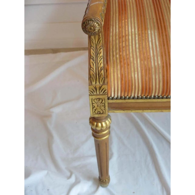 Vintage Gilded Accent Chair For Sale In Naples, FL - Image 6 of 11