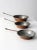 Farmhouse Antique Copper Pans Set of 3 For Sale - Image 3 of 11