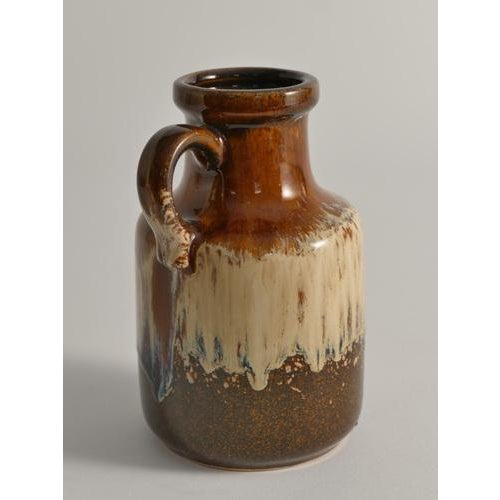 Mid-Century Modern Fat Lava Drip Glaze Ceramic Vase, West Germany, 1970s For Sale - Image 4 of 16
