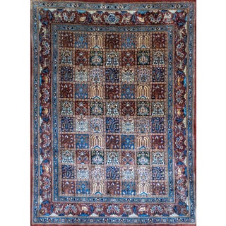 Middle Eastern Hand-Knotted Moud Rug with Kheshti Motif For Sale