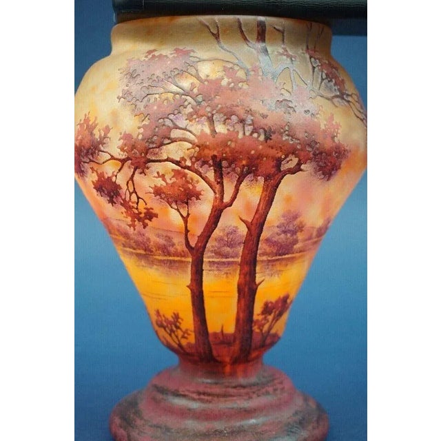 20th Century Blown Glass Vase with Lorraine Cross from Daum Nancy, France, 1890s For Sale - Image 9 of 18