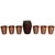 Copper Copper Shot Glasses in Leather Travel Case For Sale - Image 8 of 8