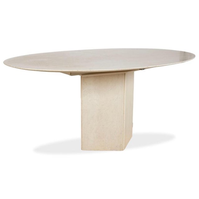 Wooden Dining Table with Travertine Top from WK Wohnen For Sale - Image 17 of 17