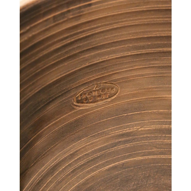Early 21st Century French Handmade Terracotta Bowl Urn Planters by La Madeleine in Anduze - Set of 2 For Sale - Image 12 of 12