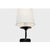 Traditional Chapman & Myers for Visual Comfort Signature Amalfi 15" Sconce in Waxed Black with Linen Shade For Sale - Image 3 of 8