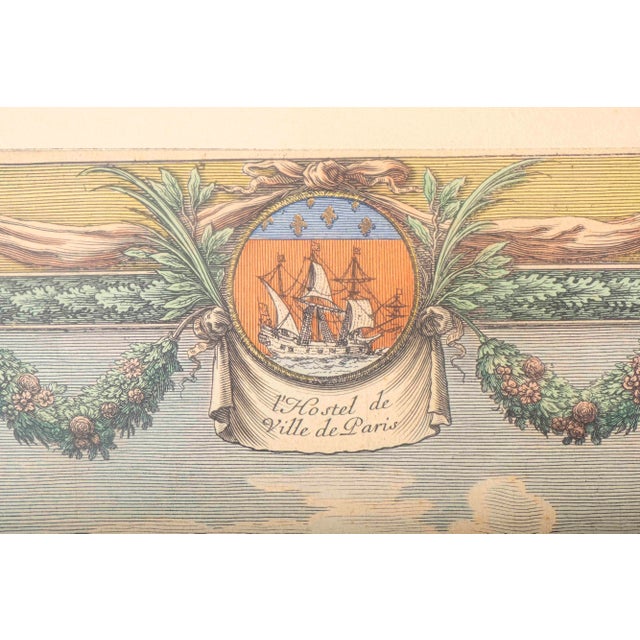 Jean Frosne Hôtel De Ville De Paris Engraving, Louvre Chalcographie, Framed For Sale - Image 9 of 12