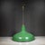 Benjamin 16" Enameled Porcelain Green Industrial Pendant Lights c.1950-Set of Two For Sale - Image 11 of 11