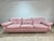 Postmodern Vintage Postmodern 1990’s Sculptural Pink Leather Sofa For Sale - Image 3 of 12