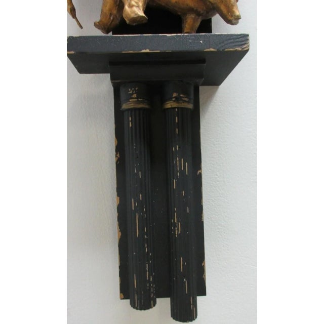 1990s 1990s Guild Master Roman Lion Antiquities Style Curio Wall Shelf Sconce For Sale - Image 5 of 10