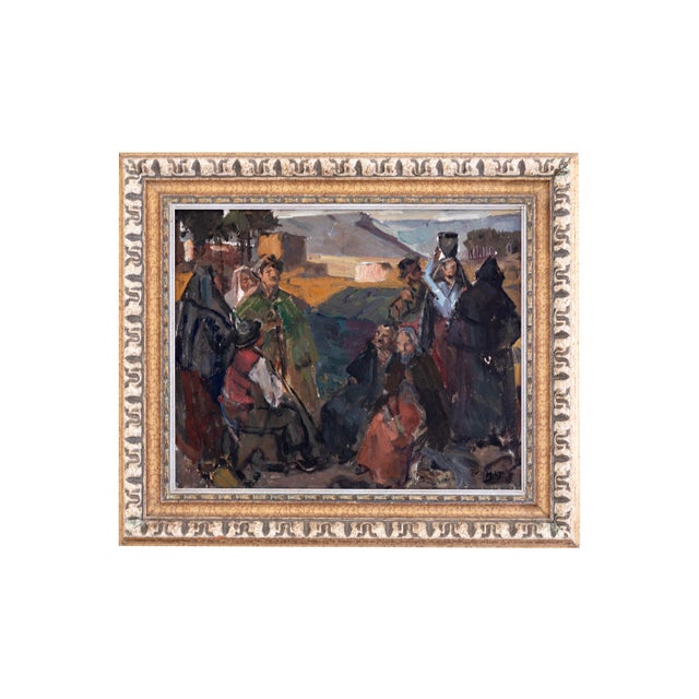 Modern Agostinho Mello Junior, Modernist Composition, 20th Century, Oil on Canvas For Sale - Image 3 of 8