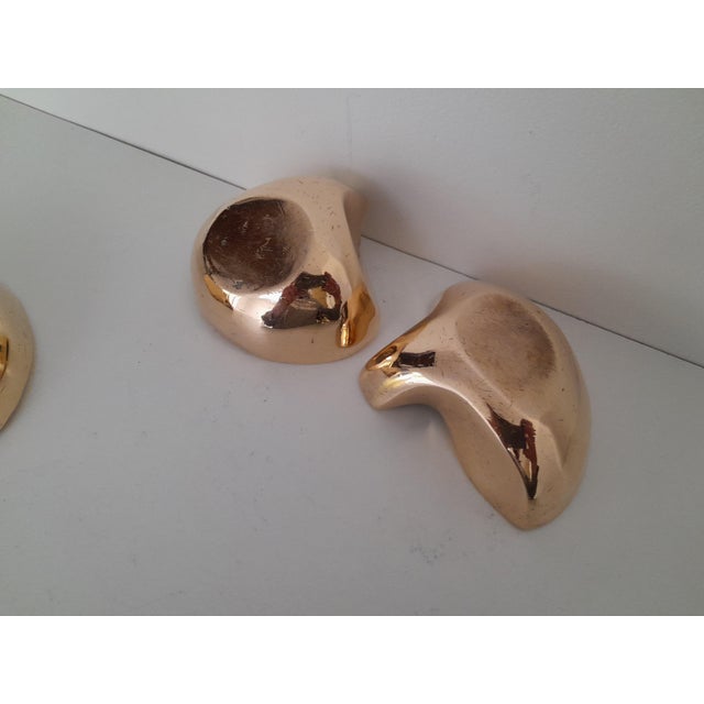 Belgian Polished Bronze Vide Poches in the style of Ado Chale, 1970s, Set of 3 For Sale - Image 6 of 18
